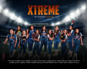 XTREME 10u Softball Team Photo FINAL web