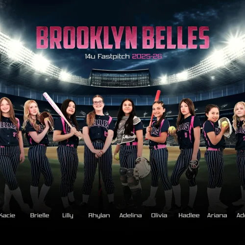 Brooklynn Belles 14u Fastpitch 2025-26 Team Photo FINAL web